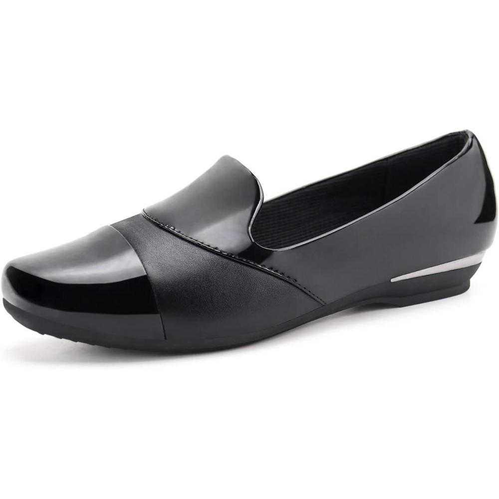 imageOrthorest Women Orthopedic Dress Shoes Bunions Loafers Slip On Orthotic ShoesBlack