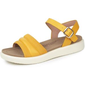 ORTOREX Women’s Arch Support Orthopedic Walking Sandals – Comfortable Sandals(Yellow)