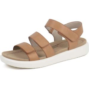 ORTOREX Women’s Orthotic Walking Sandals – Comfortable Arch Support Sandals with Adjustable Straps – Beige, Size 6 (US)(Tan)