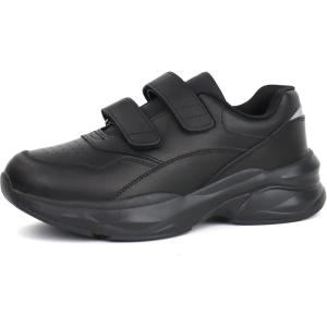 ORTOREX Women Diabetic Leather Shoes Orthopedic Walking Shoes Wide Toe Box Shoes(Black)