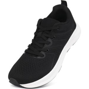 Ortho+rest Men Wide Toe Box Shoes Pain Relief Running Shoes Wide Width Sneakers for Ingrown Toenail(Black)