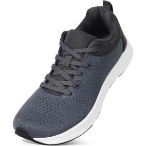 Ortho+rest Men Wide Toe Box Shoes Pain Relief Running Shoes Wide Width Sneakers for Ingrown Toenail(Grey)