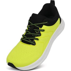 Ortho+rest Men Wide Toe Box Shoes Pain Relief Running Shoes Wide Width Sneakers for Ingrown Toenail(Lime)