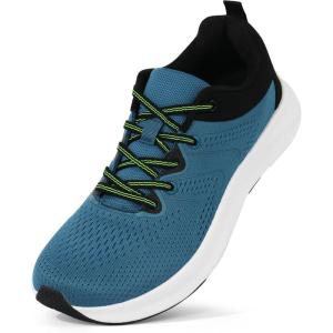 Ortho+rest Men Wide Toe Box Shoes Pain Relief Running Shoes Wide Width Sneakers for Ingrown Toenail(Navy)