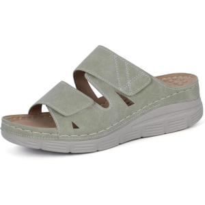 Ortho+rest Women Arch Support Slides Orthotic Walking Sandals Orthopedic Sandals(Green)