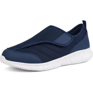 Ortho+rest Women Orthopedic Diabetic Walking Shoes Slip On Shoes for Swollen Feet(Navy)