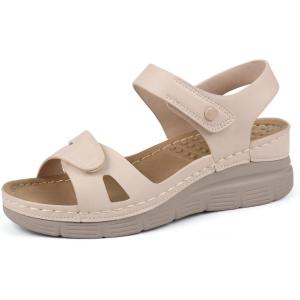 Ortho + Rest Women Arch Support Walking Sandals Comfortable Orthotic Sandals(Beige)